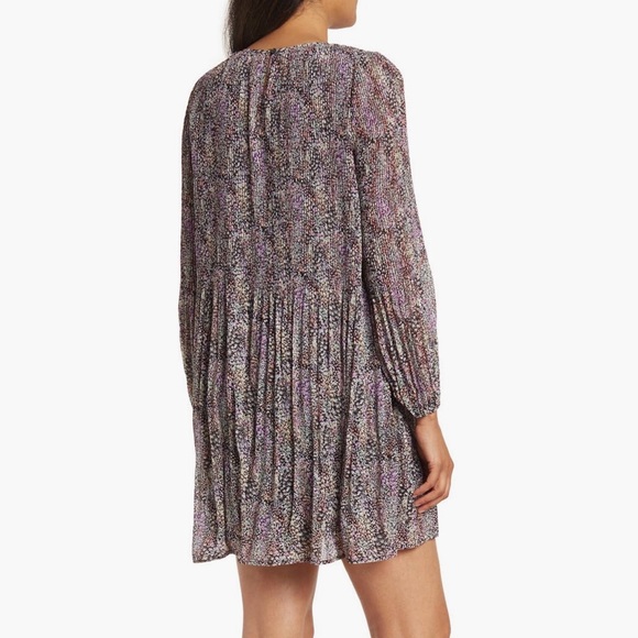 NWOT Wishlist Apparel Floral Pleated Bohemian Dress - Size S/M - Picture 3 of 12